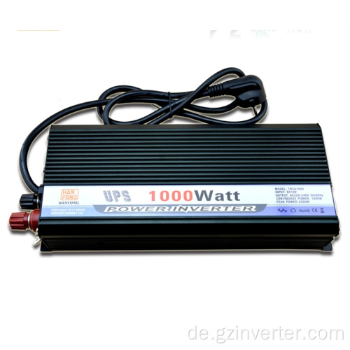 1000 Watt UPS Wechselrichter 12V/24 V 1000W Inversor Ladegerät